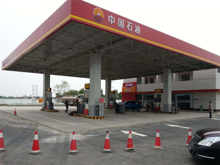 林州加油站钢结构网架案例20