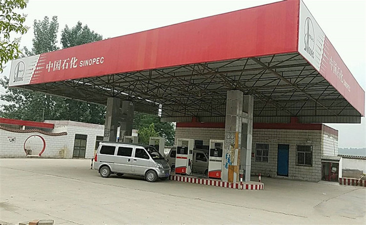 林州加油站钢结构网架案例5